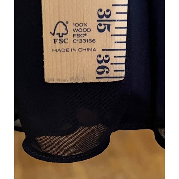 David's Bridal women's navy blue, mid-length formal dress, size 8,one shoulder, - Picture 10 of 10